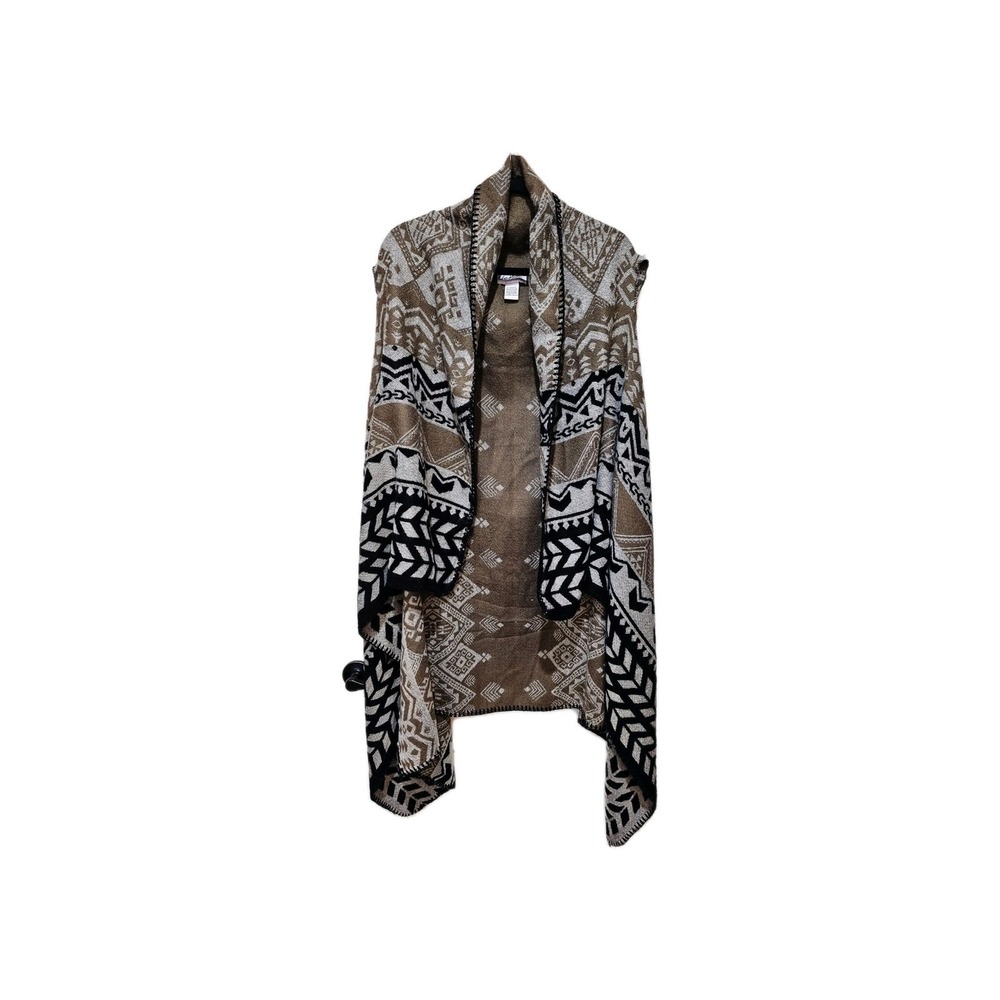Womens Open Cardigan OneSize Southwest Tribal Lagenlook Artsy Comfort